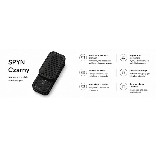 SPYN — Mały Reset dla Dłoni, Slider Wspierający Skupienie