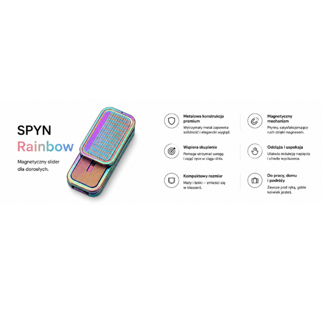 SPYN — Mały Reset dla Dłoni, Slider Wspierający Skupienie